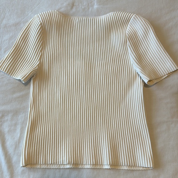 NWT Madewell ‘Ottoman Crop Sweater Tee’ in Ivory Size S - Picture 6 of 15